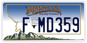 FMD359  license plate in MT