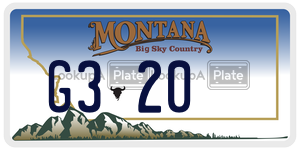 G320  license plate in MT