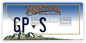 GPS  license plate in MT