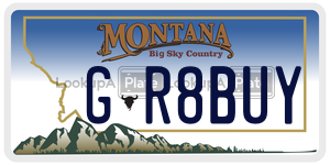 GR8BUY  license plate in MT