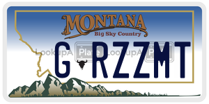 GRZZMT  license plate in MT