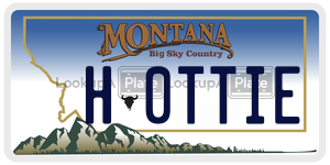 H0TTIE  license plate in MT