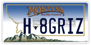 H8GRIZ  license plate in MT