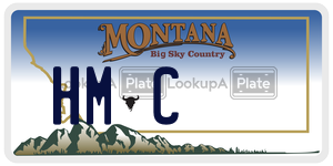 HMC  license plate in MT