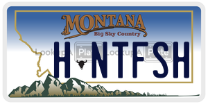 HNTFSH  license plate in MT
