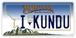 IKUNDU  license plate in MT