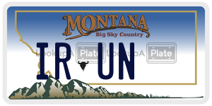 IRUN  license plate in MT