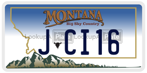 JCI16  license plate in MT