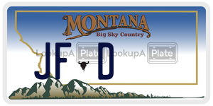 JFD  license plate in MT