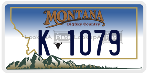 K1079  license plate in MT
