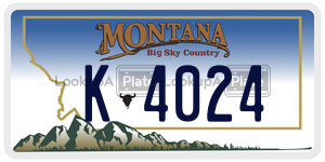 K4024 license plate in Montana