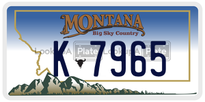 K7965 license plate in Montana