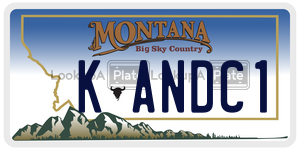 KANDC1  license plate in MT