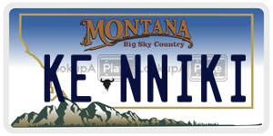 KENNIKI  license plate in MT
