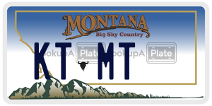 KTMT  license plate in MT