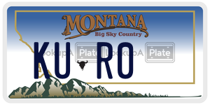 KUR0  license plate in MT