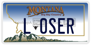 L0SER  license plate in MT