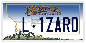 L1ZARD  license plate in MT