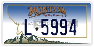 L5994  license plate in MT