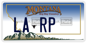 LARP  license plate in MT