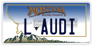 LAUDI  license plate in MT