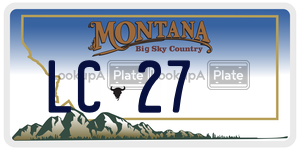 LC27  license plate in MT