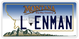 LENMAN  license plate in MT