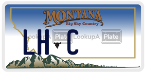 LHC  license plate in MT