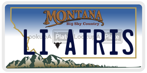 LIATRIS  license plate in MT