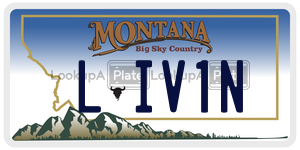 LIV1N  license plate in MT
