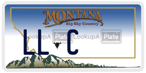 LLC  license plate in MT