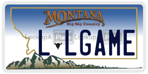 LLGAME  license plate in MT