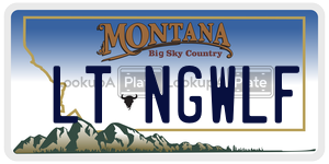 LTNGWLF  license plate in MT