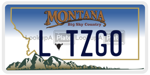 LTZG0  license plate in MT