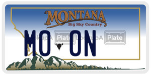 M00N  license plate in MT