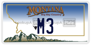 M3  license plate in MT