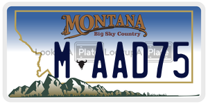 MAAD75  license plate in MT
