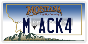MACK4  license plate in MT