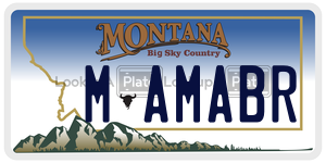 MAMABR  license plate in MT