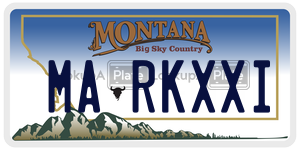 MARKXXI  license plate in MT