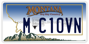 MC10VN  license plate in MT