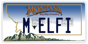 MELFI  license plate in MT