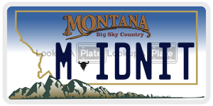 MIDNIT  license plate in MT