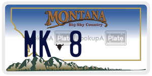 MK8  license plate in MT