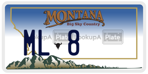 ML8  license plate in MT