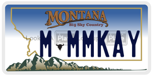 MMMKAY license plate in Montana