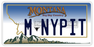 MNYPIT  license plate in MT