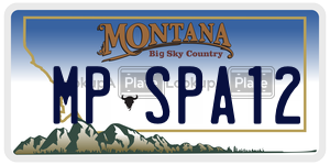 MPSPA12  license plate in MT