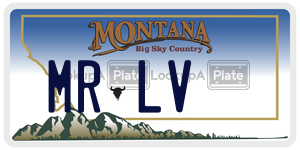MRLV license plate in Montana