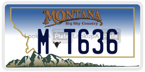 MT636  license plate in MT